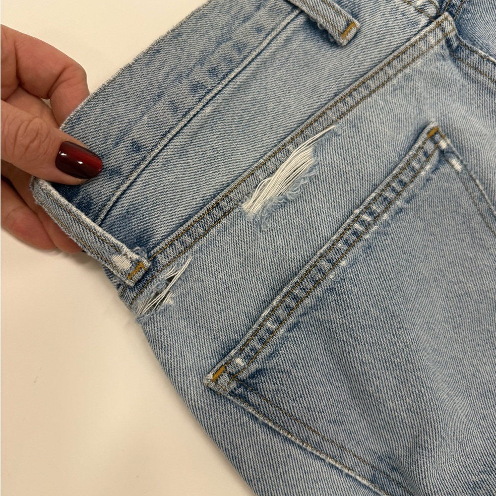AGOLDE Blue Low Curve Fray Women’s Jeans 27 - Picture 13 of 13